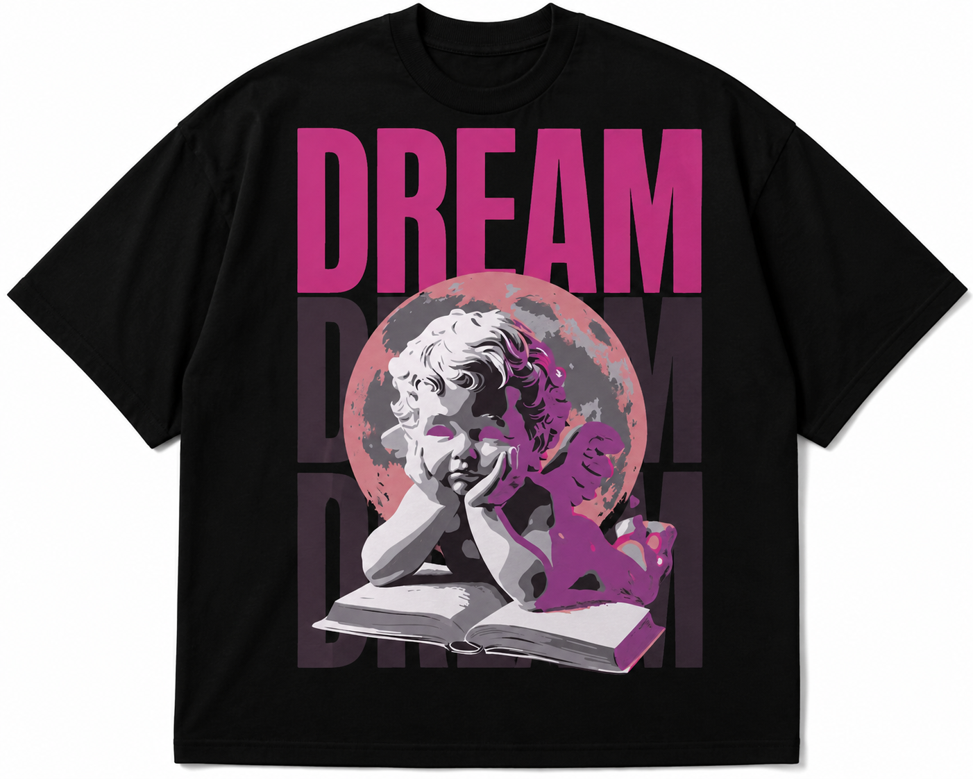 Rainer “Dream” Angel Graphic Oversized T-Shirt – Aesthetic Streetwear Tee