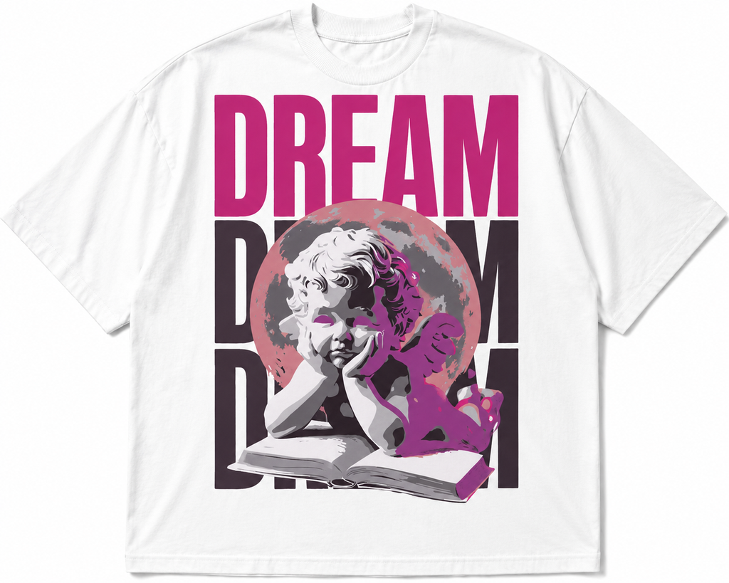 Rainer “Dream” Angel Graphic Oversized T-Shirt – Aesthetic Streetwear Tee
