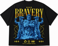 Rainer “Bravery” Greek Warrior Oversized Graphic T-Shirt – Mythology Streetwear Tee