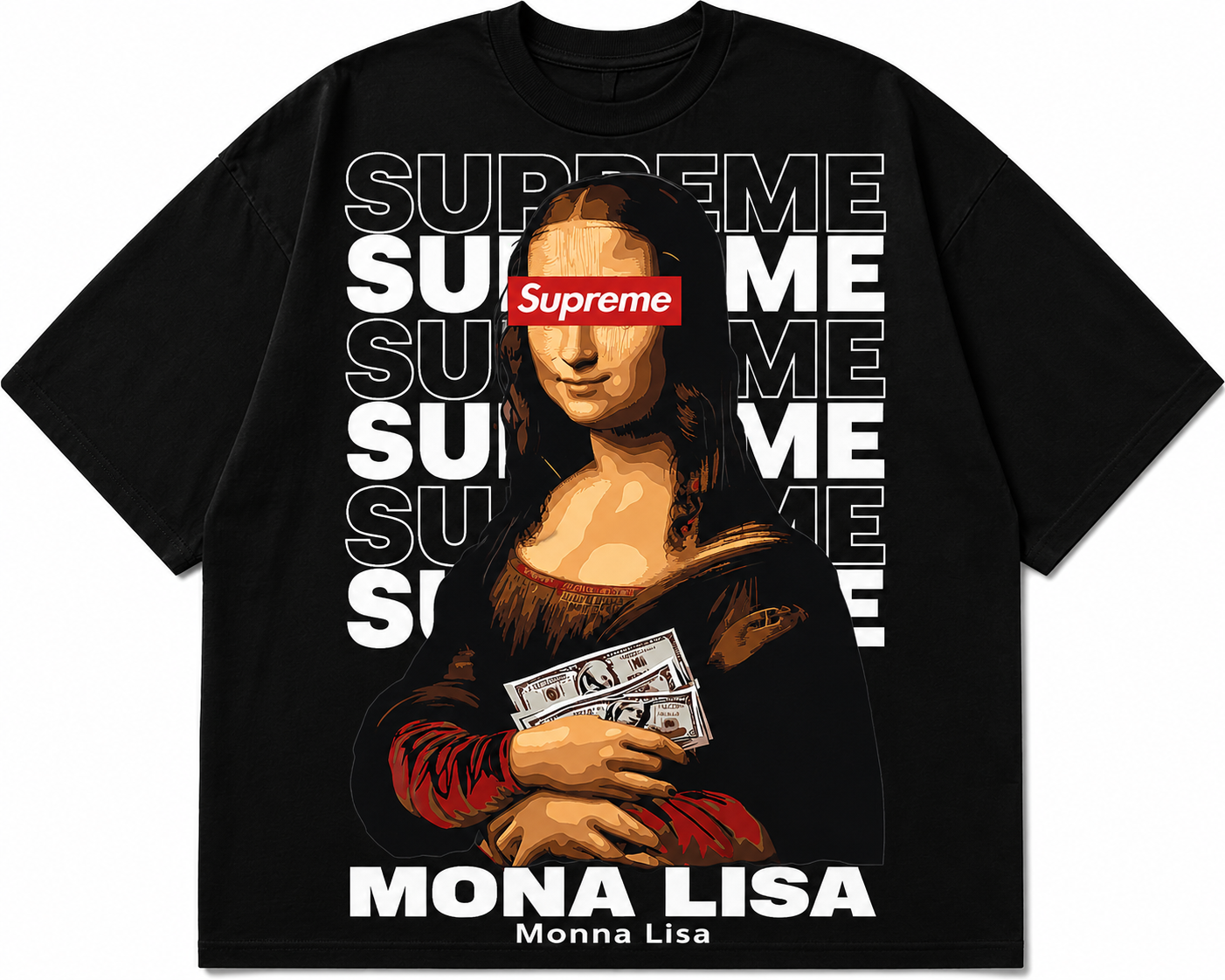 Rainer “Mona Lisa Supreme” Graphic Oversized T-Shirt – Luxury Streetwear Art Tee