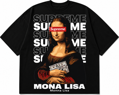 Rainer “Mona Lisa Supreme” Graphic Oversized T-Shirt – Luxury Streetwear Art Tee
