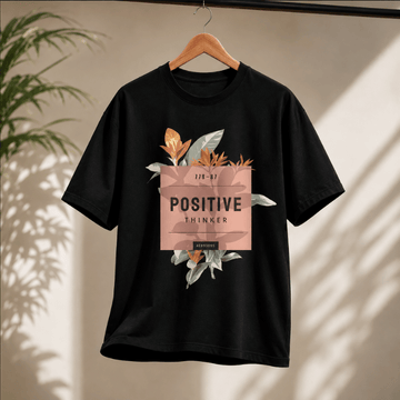 Positive Thinker Botanical Graphic T-Shirt