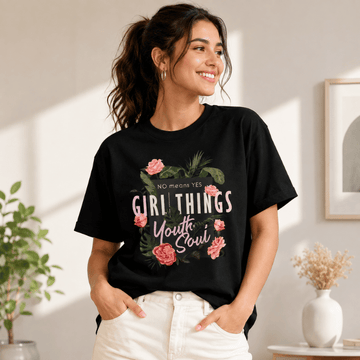 Girl Things Youth Soul Floral Graphic T-Shirt