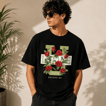 Forever Rose Love Graphic T-Shirt