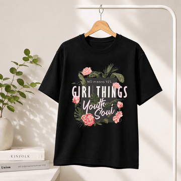Girl Things Youth Soul Floral Graphic T-Shirt