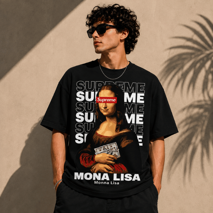 Mona Money Portrait Graphic T-Shirt