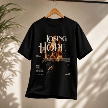 Losing Hope Fire Graphic Cotton T-Shirt