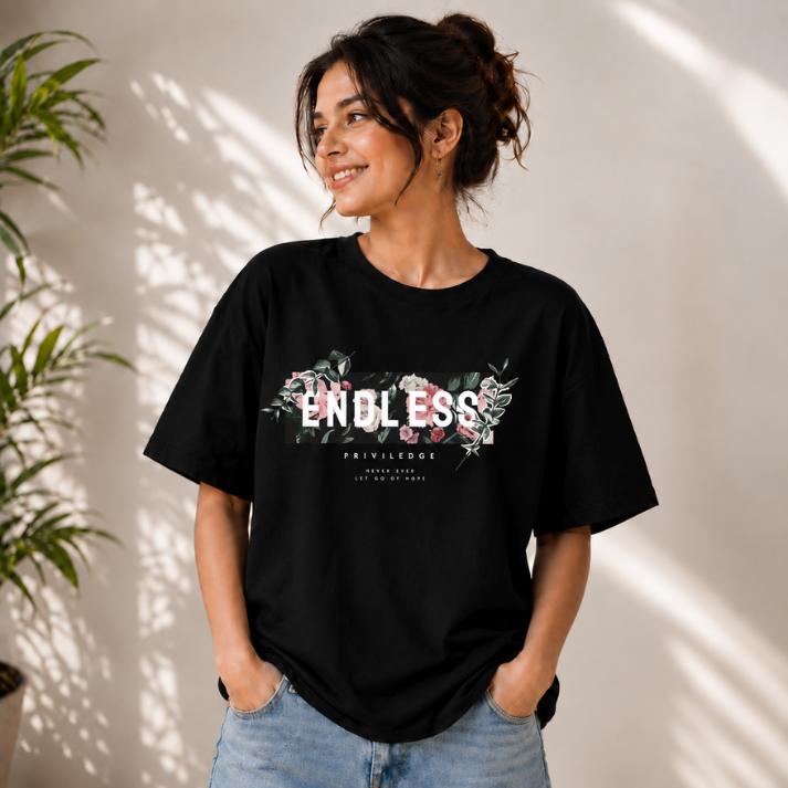 Endless Privilege Floral Graphic T-Shirt