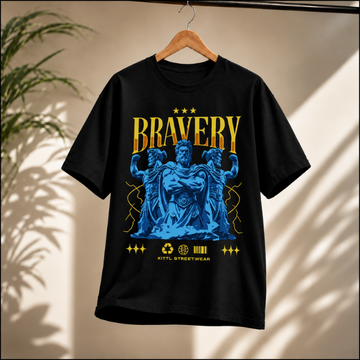Bravery Graphic Oversized T-Shirt