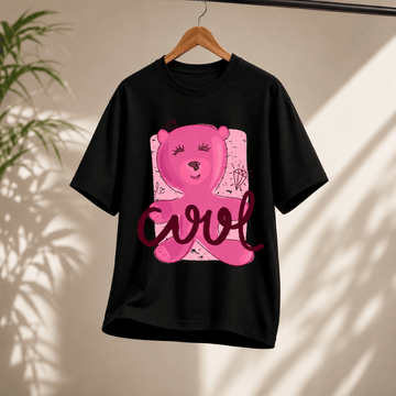 Pink Teddy Cool Graphic T-Shirt