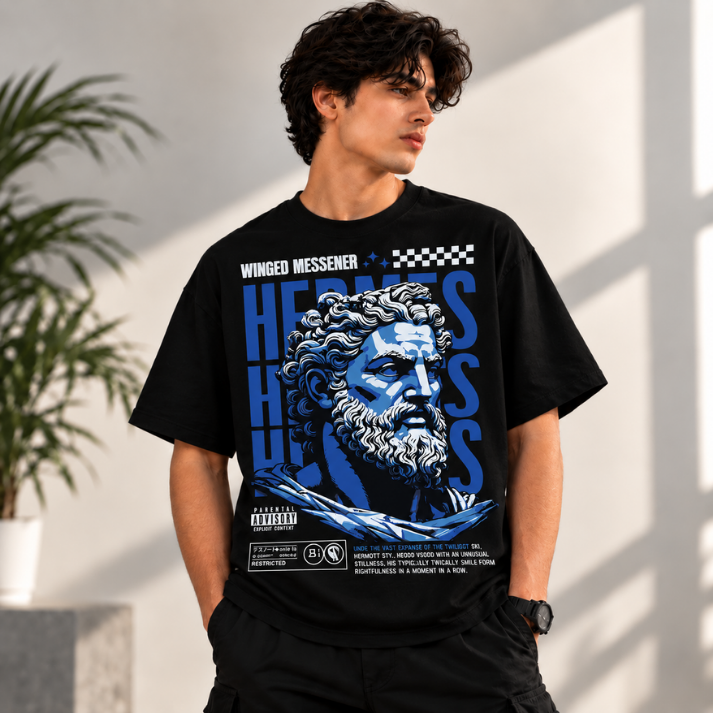 Heroes Graphic Oversized T-Shirt