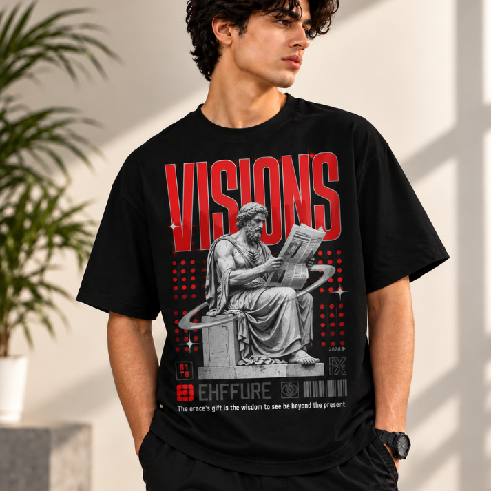 Visions Graphic Oversized T-Shirt