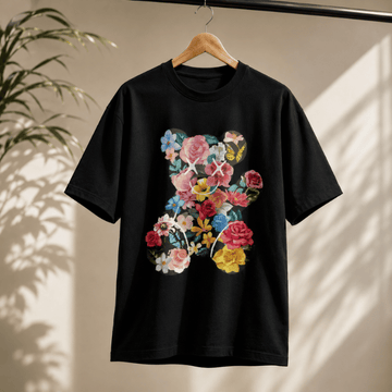 Floral Bear Blossom Graphic T-Shirt